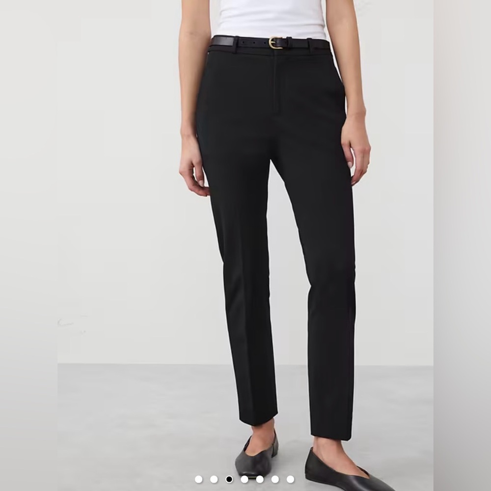 Banana Republic Black Straight Leg Sloan Pants